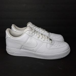 Nike Air Force One Low Triple White Sz 14